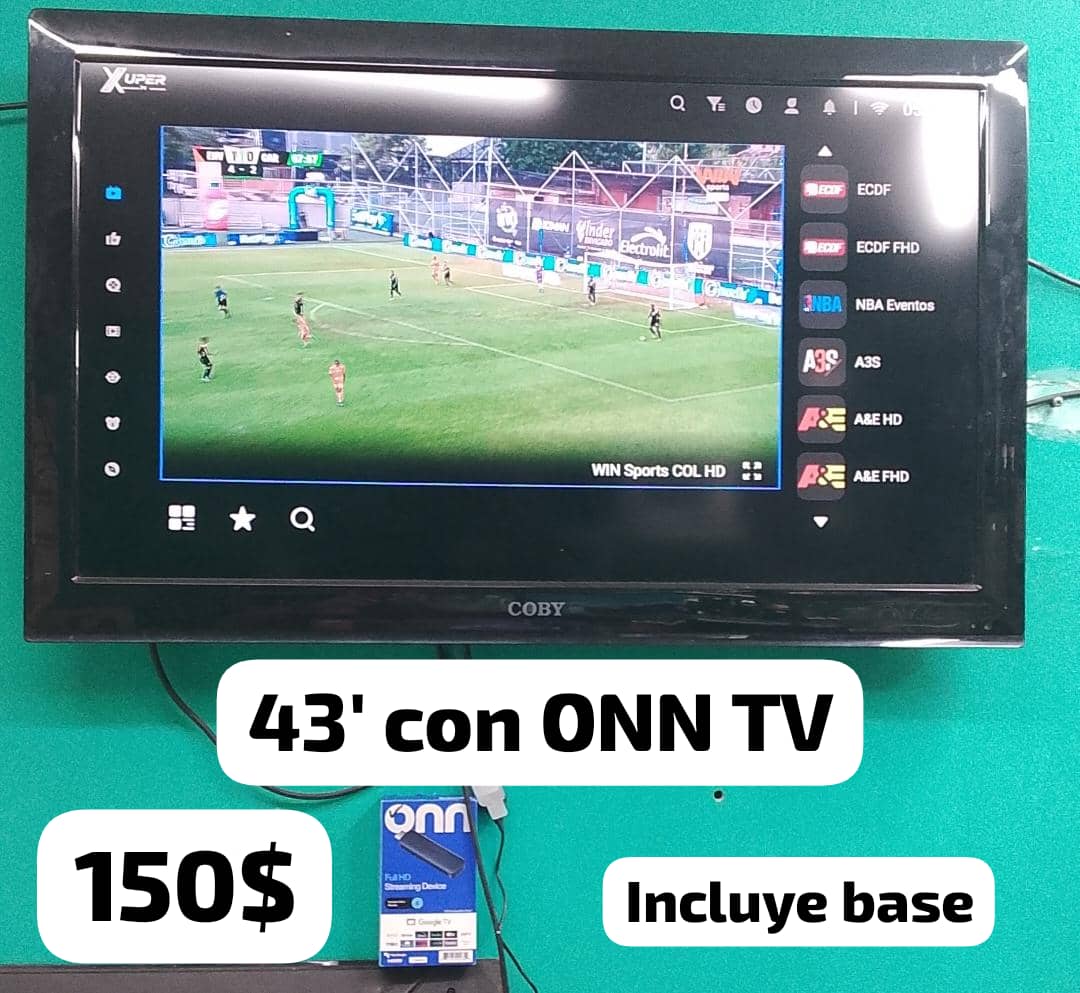 Tv 43 con tv box ONN